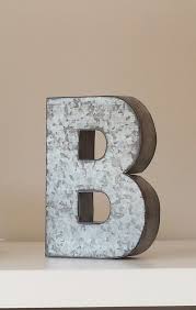 Sale Large Metal Letter Zinc Steel Initial Home Room Decor Diy Signs Letter Vintage Style Gray Silve Metal Wall Letters Metal Letters Diy Signs Lettering