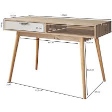 Retro möbel online shop für landhausmöbel, vintage möbel, industrielle möbel & vieles mehr! Wohnling Design Schreibtisch Mit Schublade Samo Burotisch Sonoma Weiss 120 Cm Schreib Und Computertisch Mit