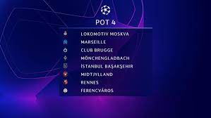The same restrictions as the champions league draw apply: Champions League Group Stage Draw Pot 4 Uefa Champions League Uefa Com