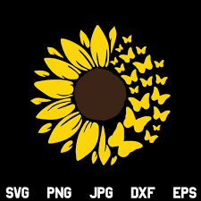 Download Sunflower Svg Sunflower Butterfly Svg Png Dxf Cricut Cut File Designking On Artfire