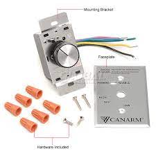 The ceiling fan speed control requires some complex wiring for successful operation. Canarm Frmc5 Variable Speed Switch Control 4 Fans Reversible 653108 Globalindustrial Com
