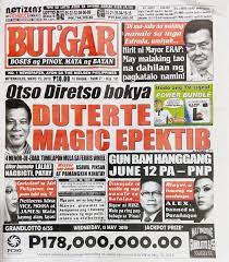 Check spelling or type a new query. Pinoytapsilog On Twitter The Philippines Most Widely Circulated Tabloid With The Most Truthful Headline Today Bulgar Wednesday Edition May 15 2019 Https T Co Drvdyndtjh