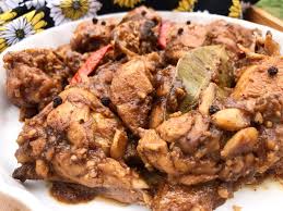 The combo is simply known as chicken adobo and rice. Spicy Chicken Adobo