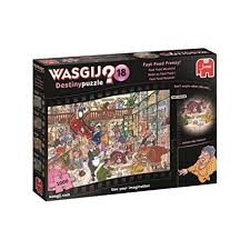 From treat mazes to trick boxes, find the perfect brain game for your dog here. Wasgij Destiny 18 Fast Food Frenzy Jigsaw Puzzle 1000 Piece