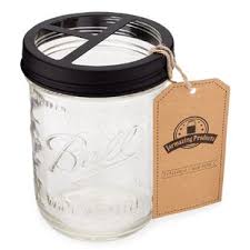 Celebrate it™ occasions™ round glass favor jar with silver lid. Glass Bathroom Jars Wayfair