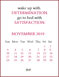 November 2019 Motivational Calendar Motivational Quotes Calendar Quotes
