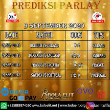 Prediksi Parlay 09 September Prediksi Parlay Di Situs Bolaelit