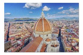 1930 florence italy travel poster jigsaw puzzle. Florence Italy Aerial View Of Duomo City A 9011684 20x30 Premium 1000 Piece Jigsaw Puzzle Made In Usa Buy Online In Fiji At Fiji Desertcart Com Productid 197300079