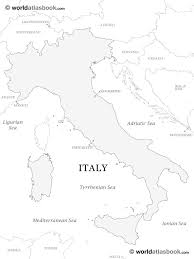 Online high resolution (vector) italy blank map maker. Outline Map Of Italy Italy Map Map Italia Map