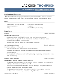 dollar tree cashier resume sample
