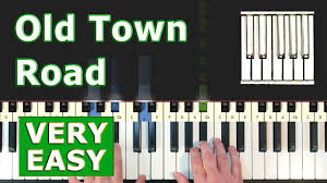 Lil Nas X Old Town Road Very Easy Piano Tutorial Sheet Music Synthesia Youtube