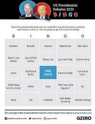 Interruptions, lies, distortions, false attacks, you name it! Download Your Presidential Debate Bingo Card For Free