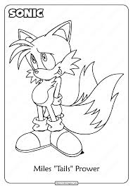 Sonic the hedgehog is a game from japan which using supersonic speed. Printable Sonic Miles Tails Prower Coloring Pages