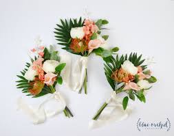 Tropical Bouquet Wedding Flowers Boho Bouquet Bridesmaid Etsy Tropical Wedding Bouquets Flower Bouquet Wedding Floral Wedding