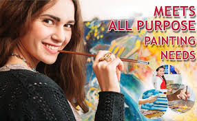 Amazon.com: DUGATO Artist Fan Paint Brush Set of 7, White Hog Bristle  Natural Hair Anti-Shedding Brush Tips, Long Wooden Handle for Comfortable  Holding, Great for Acrylic Watercolor Oil Painting