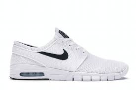 Lightweight mesh fabric feels breathable and soft. Nike Sb Stefan Janoski Max White Black 631303 100