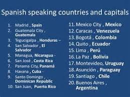 Spanish Speaking Countries How To Speak Spanish Spanish Speaking Countries Spanish