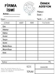Adisyon Ornegi Adisyon Tanimi Adisyon Nedir Adisyon Hizmet Isletmelerinde Sunulan Hizmetin Ve Emtianin Cins Ve Miktarini Gostermek Amaciyla Duzenlenen Bir Be