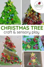Sensory Christmas Tree Craft The Empowered Educator Fun Christmas Crafts Craft Activities For Toddlers Christmas Tree Crafts
