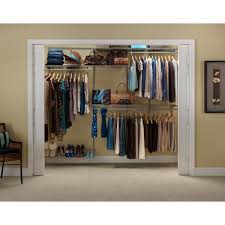 Did i mention that i didn't even use all the pieces that came with my kit, so i gave them to. Closetmaid Shelftrack 5 Ft To 8 Ft 12 In D X 96 In W X 78 In H Nickel Steel Closet System Organizer Kit 32875 The Home Depot