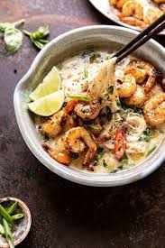Saucy Garlic Butter Shrimp With Coconut Milk And Rice Noodles Half Baked Harvest Recipe Food Recipes Healthy Recipes
