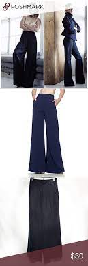 H M Conscious Collection Navy Palazzo Pant Palazzo Pants Fashion Clothes Design Fashion
