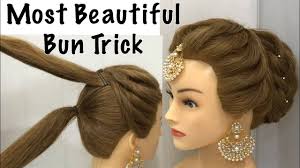 Luxyhairstyles Most Beautiful Hairstyle For Wedding Or Party Easy Hairstyles Bun Hairstyle With Trick Facebook By Luxyhairstyles