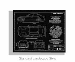 Car blueprints indicate the size of each part of a car to be manufactured. Engraved Blueprints Of Bmw Cars Is The Perfect Gift For Enthusiasts