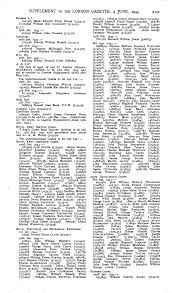 SUPPLEMENT TO THE LONDON GAZETTE, 9 JUNE, 1944 2741