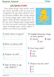 1 sinif turkce okuma ve anlama metinleri okuma ogretmen klasoru alfabe calisma sayfalari