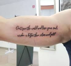 If you are pro in the world of tattoos you would have taken the pains and efforts to see that tattoos are on skin and skin does age with the passage of time affecting the way the tattoo looks. 150 Short Quote Tattoos For Guys 2021 Inspirational Designs