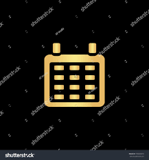 Calendar Icon Illustration Flat Simple Gold Pictogram On Black Background Sponsored Paid Illustration Flat Ca In 2020 Calendar Icon Icon Illustration Gold Stock