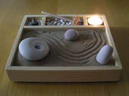 Traditional dry, landscape gardens, zen gardens may be any size, from a large yard to small enough to fit in a shoebox lid. Homemade Zen Garden By Ilmix On Deviantart Mini Zen Garden Zen Garden Diy Miniature Zen Garden
