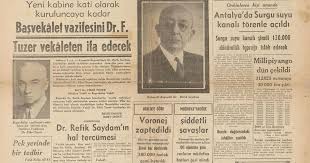 Refik saydam, 8 temmuz 1942 tarihinde i̇stanbul'a yaptığı inceleme gezisi sırasında ölmüştür. Salt Research Makineye Verirken Cok Aci Bir Kayip Basvekilimiz Dr Refik Saydam Gece Yarisi Istanbul Da Vefat Etti Basvekalet Vazifesini Dr Fikri Tuzer Vekaleten Ifa Edecek Doktor Refik Saydam In Hal Tercumesi Merhum