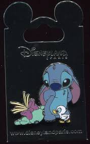 Dlp Dlrp Paris Stitch And Scrump With Duckling Disney Pin 125039 Disney Pins Disney Wishes Disney Trading Pins