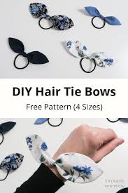 Apr 09, 2021 · here's the simplest way to make hair tie bows out of fabric. How To Make Fabric Hair Tie Bows Free Pattern 4 Sizes