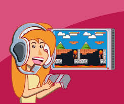 Ninos animados jugando videojuegos descargar fotos premium. Nina De Dibujos Animados Jugando Videojuego Sobre Fondo Rosa Vector Premium