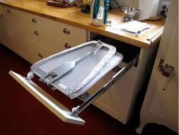 A foldable ironing board is a genius solution for an ironing board station! 50 Laundry Storage And Organization Ideas 2017