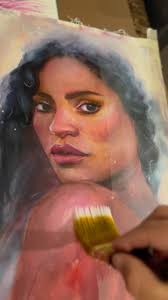 Honestly can’t decide if varnishing oil paintings is more satisfying than  peeling the tape? Just look how juicy it is 😍😍✨ follow for aesthetics,  tips, and overall satisfying art content 😊