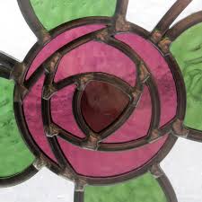 Rose windows created using stained glass can be used to honor saints, the evangelists, or even jesus christ himself. Mackintosh Rose Stained Glass Panel From Period Home Style