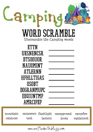 Camping Printables Free For Kids Summer Camp Printables All Etsy In 2020 Camping Printables Summer Camps For Kids Dramatic Play Printables Free