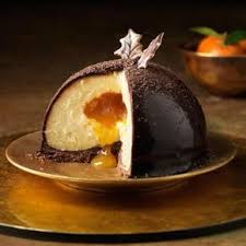 Recette Mystere Au Cœur Coulant De Caramel Et Clementine Recette Recette Dome Idee Recette Desserts Fantaisie
