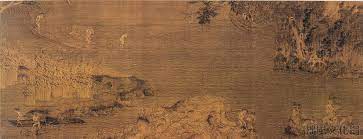 zhao gan 趙幹 五代 赵幹 江行初雪图 dibujos japoneses dibujos japonesas