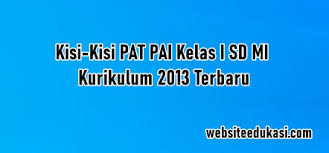 Check spelling or type a new query. Kisi Kisi Pat Pai Kelas 1 Kurikulum 2013 Tahun 2021