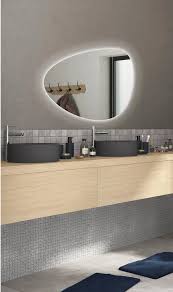 Miroir Lumineux Avec Eclairage Integre L 80 X H 55 Cm Gota Leroy Merlin Miroir Lumineux Miroir Lumineux Salle De Bains Miroir