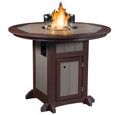 It can warm and heat up an outdoor space without the inconveniences associated with a wood burning fire pit. Fire Pit Table 48 Round 36 H Counter Height Shipshewana Furniture Co