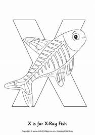 X Is For Xray Fish Colouring Page Abc Coloring Pages Fish Coloring Page Abc Coloring