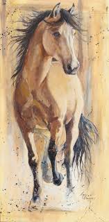 Buckskin horses are well known and universally loved by not only horse people, but non horse people due to popular western television shows and movies such as spirit. Horses Lynn Cragg Fine Art