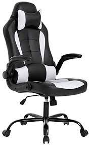 We like the progrid back managers chair a. Bestoffice Pc Gaming Chair Ergonomic Office Chair Cheap Desk Chair With Lumbar Support Flip Up Arms Headrest Pu Leather Executive High Back Computer Chair For Adults Women Men Black And White Buy