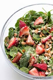 Strawberry Spinach Salad With Toasted Quinoa Simply Quinoa